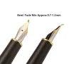 Stylos vintage Jinhao 5000 Luxury Metal Fountain stylo orangegold belle texture dragon sculpture ef / f / m / Bent Office Business Gift Styl