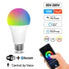 Steuerung Tuya RGB Smart Glühbirne Dimmbare GU10 C37 A60 T37 E14 E27 B22 WiFi LED Magic Lamp AC 110V 85V265V Arbeit mit Alexa Google Home