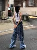 Yedinas Streetwear Sheer See Through Rok Women Lace Up Thin Lace Collocation Koreaanse mode bloemen dames rokken chic 240421