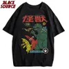 Mens Casual Slim T-shirt Summer Classic Japanese Anime Print High Quality Mens T-shirt S-5XL Short Sleeve Top Mens Clothes 240420