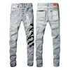 Motorcycle Ksubi Jeans Purple Men Designers High Street Blue Denim Slim Fit Paint Graffiti Pattern Mens Purple Jeans for Men Black Pants 4ZH4 4ZH4 ZPB9