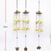 Decoratieve beeldjes Antieke 10 koperen legering Bellen 60 cm lange antirust windt ruit deurwerven hangen home decor Bell verjaardag geschenken