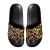 Slippers Men Leopard Print Eva Sole Anti-Slip Design Huishouden Casual Flat Shoes Comfortabele PU Upper Fit Outdoor binnenkleding