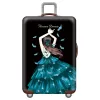 Acessórios Moda Moda Princesa Padrão de bagagem Tampa elástica Tampa de poeira Adequado de 1832 polegadas de malas