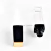 Depolama Şişeleri DIY Dudak Glaze Tüp Yüksek Sınıf Kare Makyaj Parlak Plastik Doldurulabilir Şişe Kozmetik Konteyner 50pcs/Lot