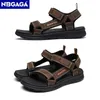 Outdoor Summer Mens Sandals Breathable Sport Beach Shoes Plus Size NonSlip Casual Sandalis Black 240417