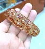 Bangle Certified %100 Natural Mexico Sky Yellow Amber Bracelet 59-60mm