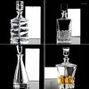 Questões de quadril Crystal Glass Red Bottle Decanter Whisky Liquor Brewing Jug Home Bar Vodka Beer