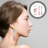 Dangle Earrings DAVINI 22Pairs Acrylic Statement Set Mottled Resin Hoop Drop Earring Polygonal Fashion