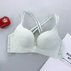 Les femmes de soutien-gorge poussent épaissis de 8 cm de petite tasse de poitrine Gathering Wireless Underwear Floral Brassiere Beauty Beauty Back Back Lingerie