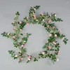 Fiori decorativi 1pc simulato tè gemme di tè decorazione della parete rosa ghirlanda interni 178 cm Accessori decorazioni artificiali