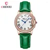 Wristwatches CHENXI 328 Women's Quartz Watch Arrival Design Fashion Casual Wristwatch Bracelet Simple Elegant Leather Watches For Laidies