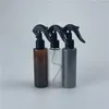 Förvaringsflaskor 150 ml x 35 svart trigger spraypump flaska tom plast flytande behållare för vattenangöring av hushållsblommor