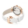 Reef Tiger RT Luxo Rose Gold Watch Dial White Steel Women Women Automatic Mechanical Watches RGA1587 240419