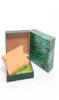 Factory Supplier Green With Original Box Wooden Watch Box Papers Card Wallet Boxes Cases Wristwatch Box2590110