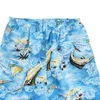 Summer męskie spodni plażowy 2023 Hawaiian Style Fake Print Multicolor Patchwork Shorts Codzienne swobodne 240417