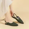 Sandaler plus storlek 43 Kvinnor Flat tofflor Fashion Dreatoble Non-Slip Gravida skor Damer Knit Soft Sole Single Single