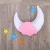 Adesivi a parete nuvole Decorazioni sospese a sospensione Ornamenti per la luna per baby shower ry room (stelle multicolore della nuvola bianca)