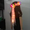 Dekoracja imprezy Hawajska LEI Kwiatowa opaska na głowę światła kwiat wieńca korona girland z długą wstążką prezent urodzinowy ślub świąteczny navidad
