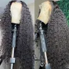 360 Кружев фронтальный парик бразильский парик натуральный черный цвет изгиб, вьющиеся коротки