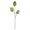 Decoratieve bloemen aqumotische eva simulatie bloem kunstmatige keizer 3head 80 cm 1 st nep buiten wit decor