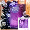 Party Decoration Iridescent Sequin Backdrop Glitter Shimmer Square Panel Wall Wedding Decor Baby Shower Birthday