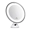 LED Makeup Mirror With Light Lamp With Storage Desktop Rotating Cosmetic Mirror Light Adjustable Dimming Vanity Mirror