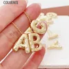 Kettingen 10 PCS Leuke initiële A-Z Letter Pendant Alphabet Metallic Charms Dikke ketting Lovely Women Cadeau 52996