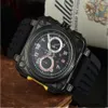 2022 Model Sport Gumowy opaska do obserwacji Kwarc Bell Luksusowy wielofunkcyjny zegarek biznesowy stal nierdzewna Man Ross Wristwatch 01229B