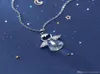 S925 Collier de cristal en argent sterling Lady Girl Girl Belding Angel Baby Collier Naïve Superior Quality Envoyer une Girlf5200330