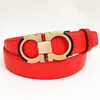 designer belts for men 3.5 cm wide luxury women belt Smooth leather lychee pattern and surface splice 8-figure buckle white black red brown blue yellow belt body