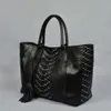 Высококачественный по размеру Lady Beach Bag Женщины кожаные сумки для выходных дизайнерские брендские бренды Shopper Tote Exotic Sin Swork