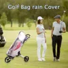 PVC Golf Bag Cover Rain Bag Translucent Golf Bag Cover Witen Waterproof With Wite Water Cubierta de bolsas de golf con cremallera Suministros de golf al aire libre 240411