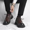 Chaussures décontractées Volyle Comfort Men authentine cuir Boots Boots Business Daily Commute Toe Round Soumed