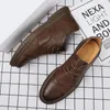 Casual Shoes 2024 Leather Dress Comfy Retro Men Smart Business Work Office Lace-up Gentleman Oxford