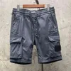 Summer Men's And Women's High-Quality Casual Loose Sports Shorts Cotton Stone Tooling Embroidery Shorts 91