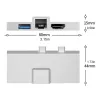 Hubs 7in1 Hub Multi Splitter Adapter TypeC HDMIcompatible USB3.0 RJ45 SD USB Hub Expander for Surface Pro 8 9 X