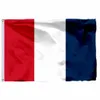 Francuska flaga flaga żywy kolor werandy wewnętrznej dekoracja na zewnątrz podwójnie zszyte flagi France National Flags z mosiężnymi przelotkami 240415