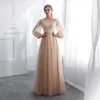 Party Dresses CERMAE O-Neck Long Band Chiffon Evening Gown A-Line Prom Champagne Formal For Women 2024 Po FACTORY PRICE