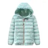 Arrivée du manteau en bas européen et américain Hiver Enfants Girls Veste à capuche Fashion Little Floral Print Coats Outwear