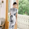 Vintage qipao -jurken voor vrouwen mode casual streetwear vrouw kleding elegante Chinese stijl cheongsam jurk etnische stijl 240420