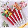 Caneta de Christmas Gel Pen 10/20pcs Student Creative Stationery Black Office Office Gifts Gifts GardenCarten Class Children Gifts Gifts