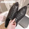 Случайная обувь jiumijiumi est ручной ретро-ретро-подлинный кожаный кружев