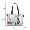 Seaux de style london pvc sac de magasin réutilisable GRANDS ÉCOPRIPAGE FLOCK FLOOR FEMME'S TOTE SAGPER SAMPE SUMPROPHER PLACE Handsbag