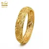 BANGAS de 24K 4pcs lote etíope na África Moda de ouro Bangles para mulheres Africanas Bracelet Jewelry Gifts 210713273s