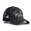 Caps de bola Moda Baseball Cap malha adulta malha respirável unissex verão mama impressão chapéu de chapéu de chapéu de primavera outono de hip hop montado