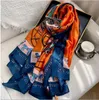 2025 modeontwerper sjaal dames luxe zijden sjaal klassieke lente 180-90 zijden sjaalszachte hoge kwaliteit dames sjaal 20