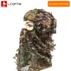 Hats New Ghillie Anzug Ghillie Camouflage Blatthut 3d Full Face Maske Kopfbedeckung Türkei Camo Hunter Hunting Accessoires