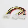 Power Splitter -Kabel -Adapter 4 Pin Molex Männliche Leistung an 2x IDE 4 Pin Weibliche Y Splitter -Adapter -Anschlusskabel 20 cm