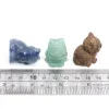 Armband 1.2 "Kattstaty Natural Stone Healing Crystal Hand Carved Gemstone Lucky Quartz Animal Figurines Craft Home Decoration Gifts